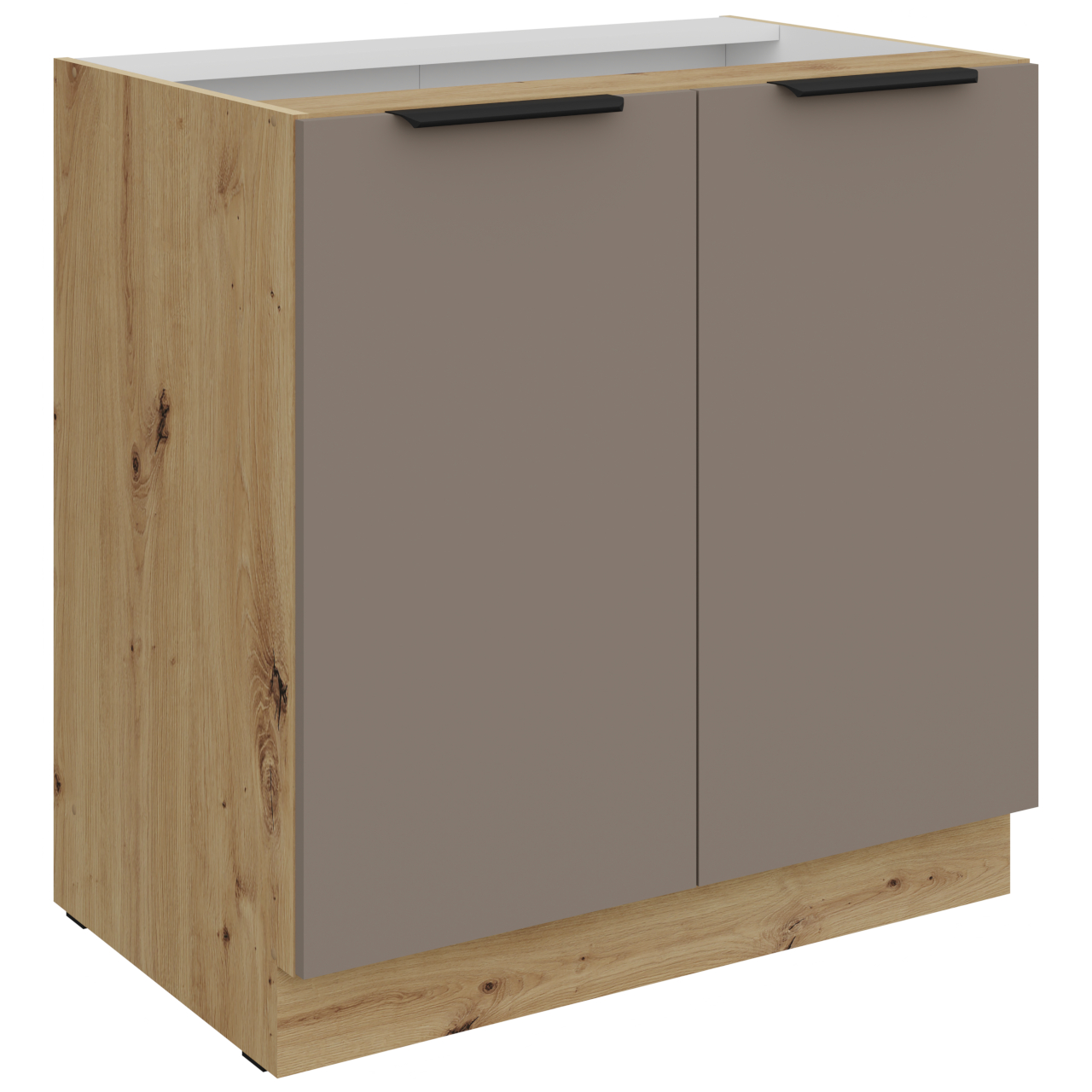 Szafka dolna 80 ERIS 03 Dąb artisan / Piaskowa szarość AFM