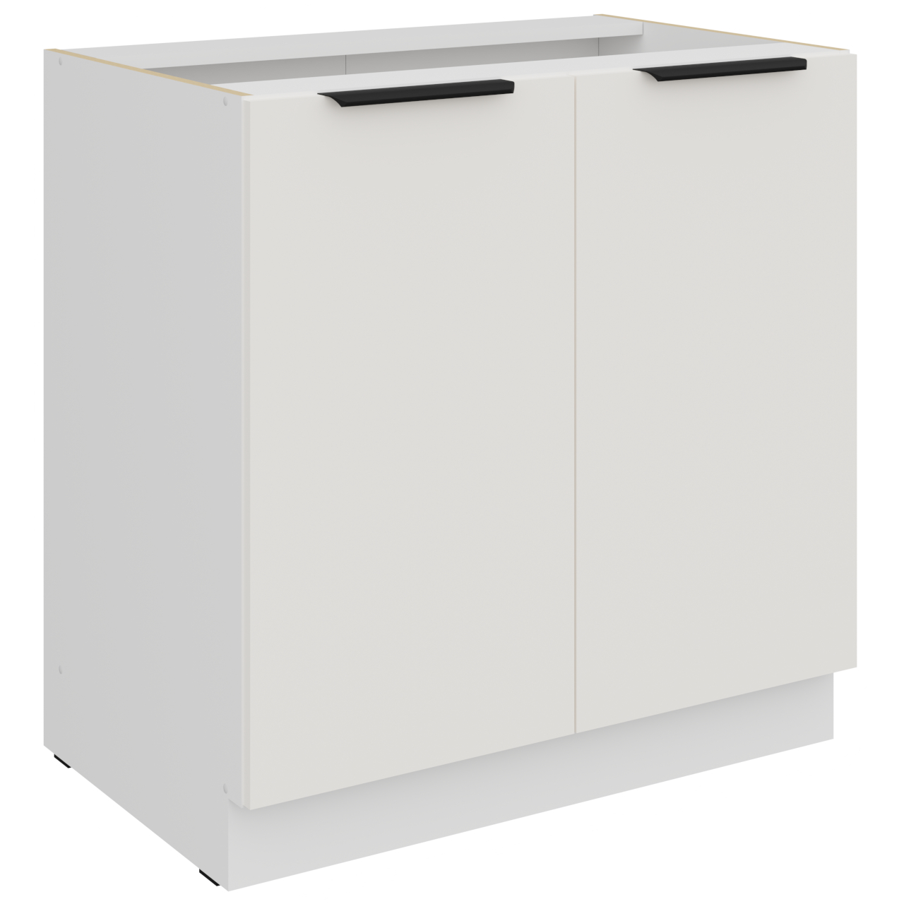 Szafka dolna 80 ERIS 03 Biały / Biały mat AFM