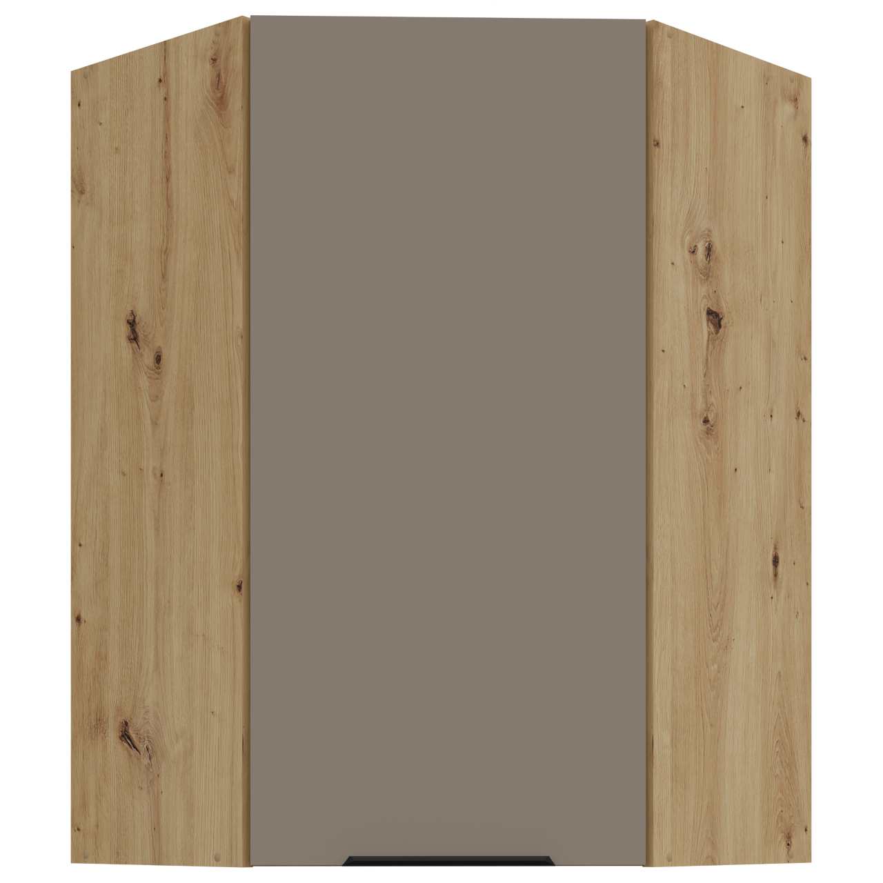Szafka górna narożna 60 ERIS 27 Dąb artisan / Piaskowa szarość AFM