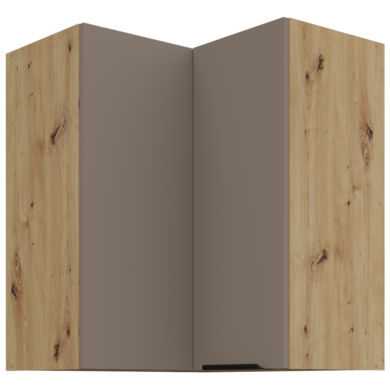 Szafka górna narożna 60 ERIS 29 Dąb artisan / Piaskowa szarość AFM