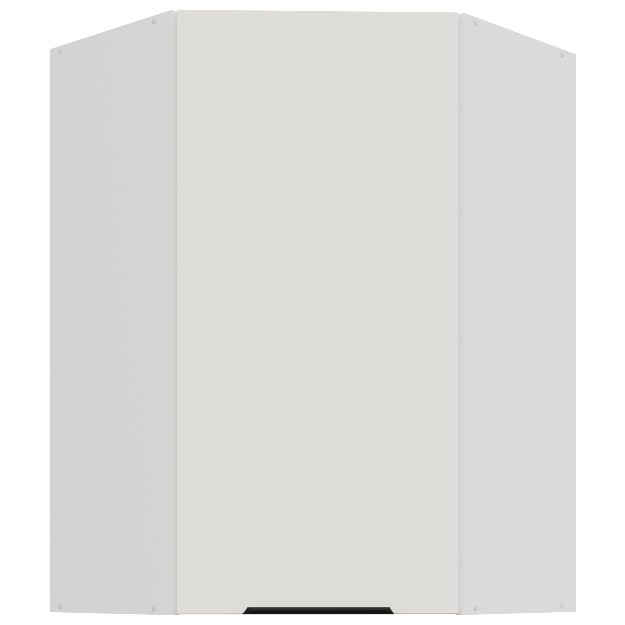Szafka górna narożna 60 ERIS 27 Biały / Biały mat AFM