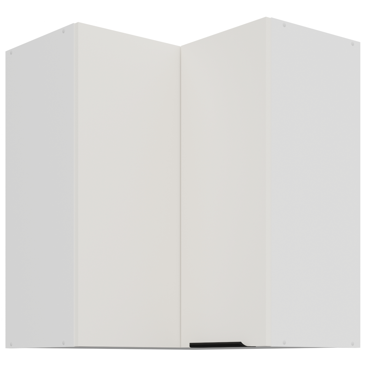 Szafka górna narożna 60 ERIS 29 Biały / Biały mat AFM