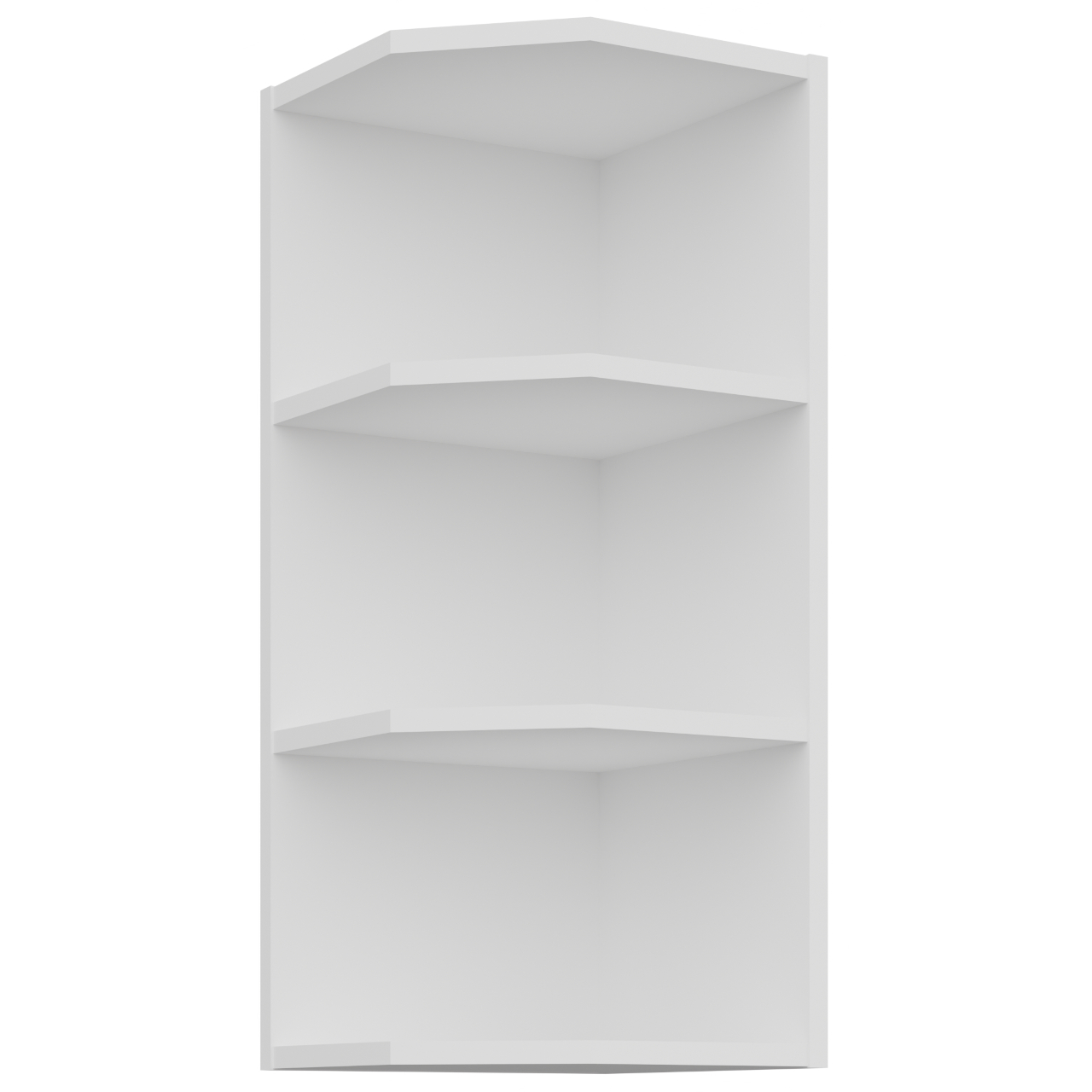 Półka narożna 30 ERIS 57 biały