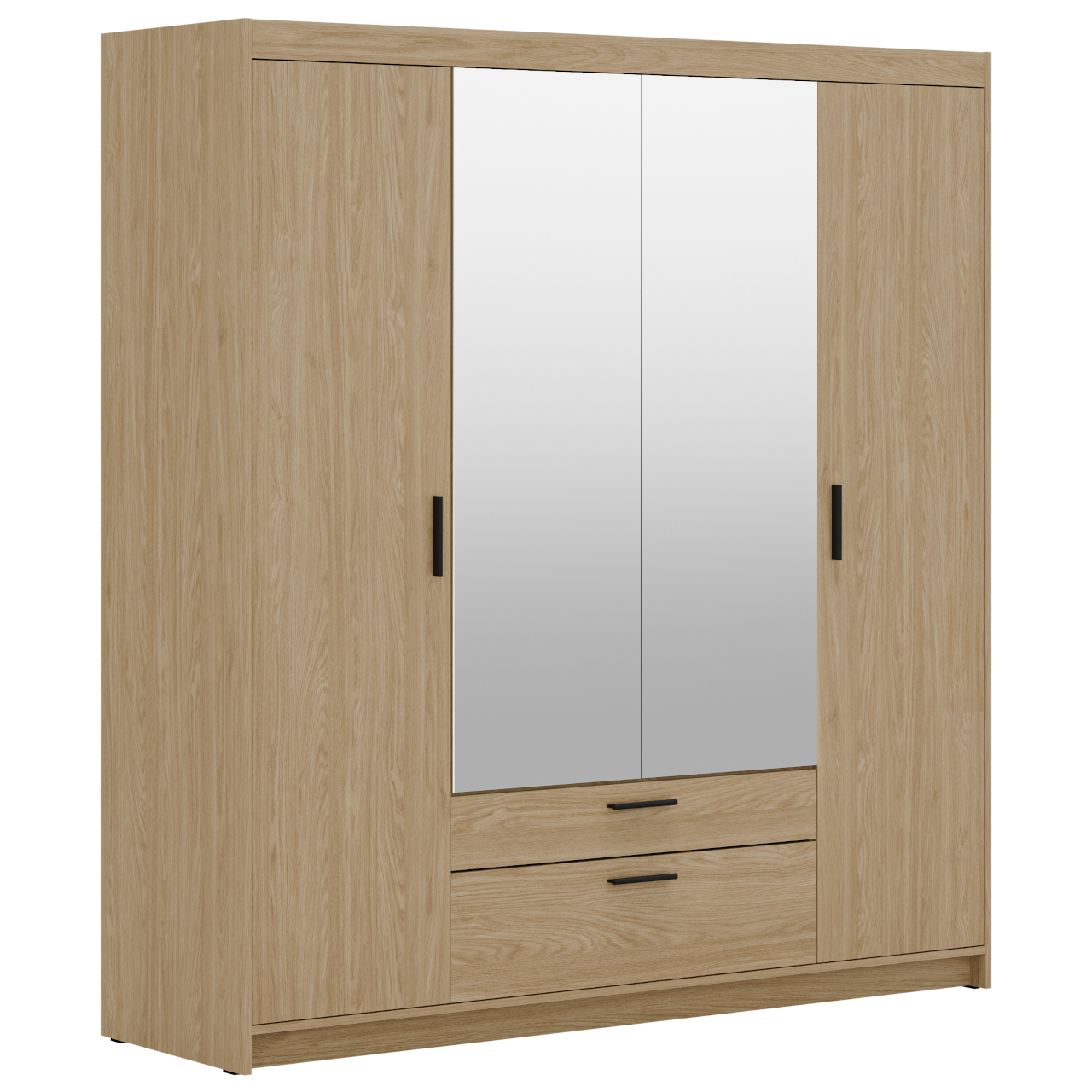 Szafa z lustrem ELENI 4D2S dąb olejowany