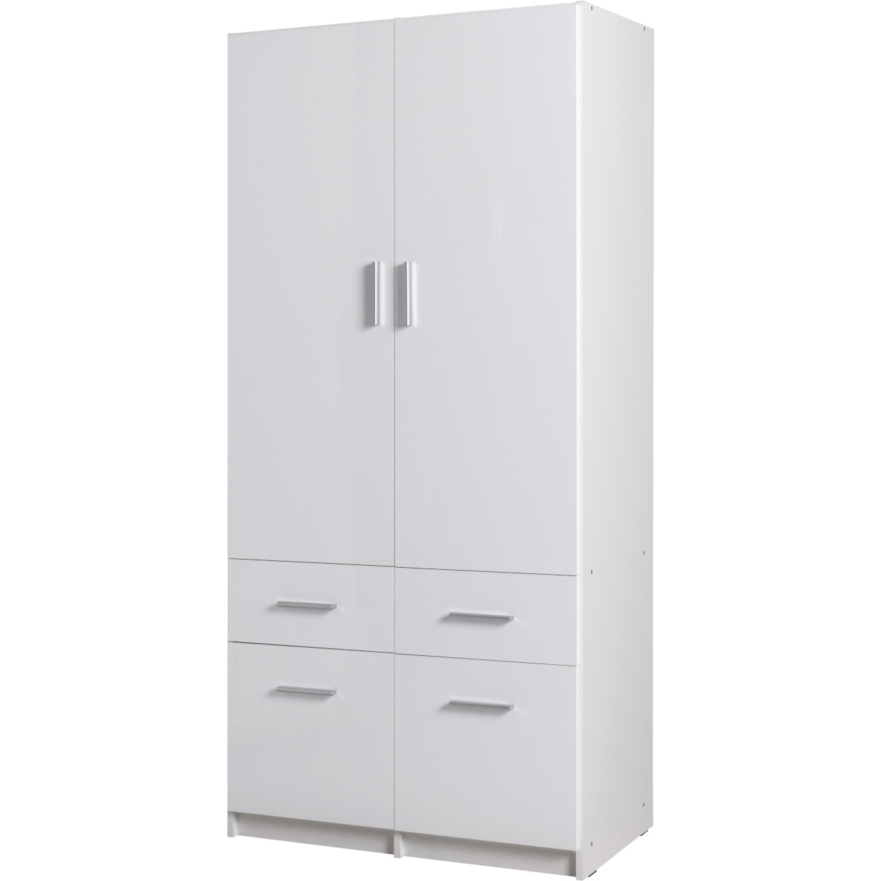 Szafa z szufladami 91cm PARMA 03 biały alpejski / biały połysk
