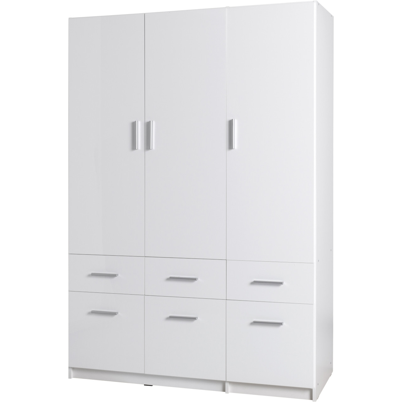 Szafa z szufladami 136cm PARMA 04 biały alpejski / biały połysk