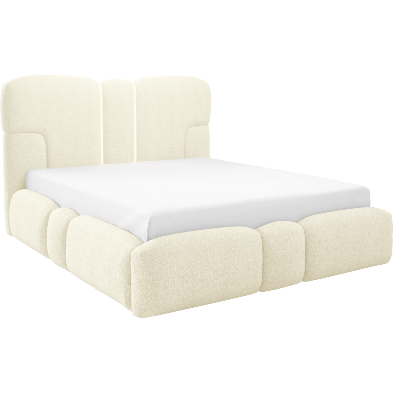 Łóżko tapicerowane z oświetleniem LED TAIKI 200x200 doha 02