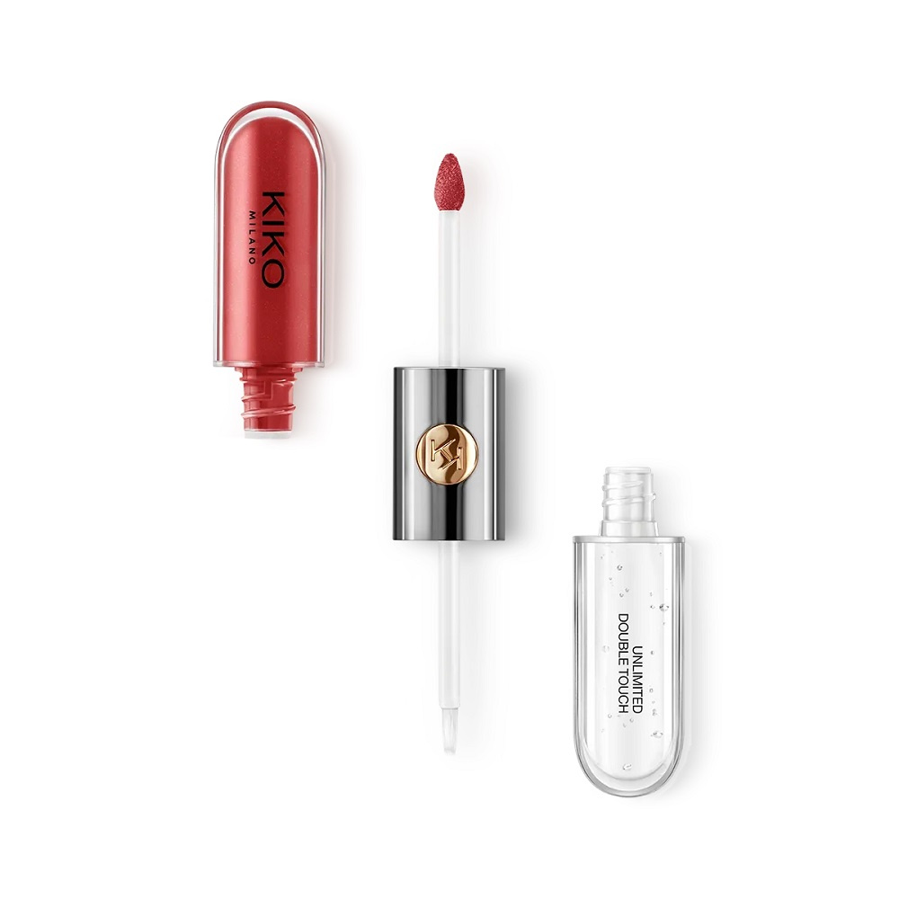 KIKO Milano Unlimited Double Touch dwuetapowa płynna pomadka do ust 106 Satin Ruby Red 6ml