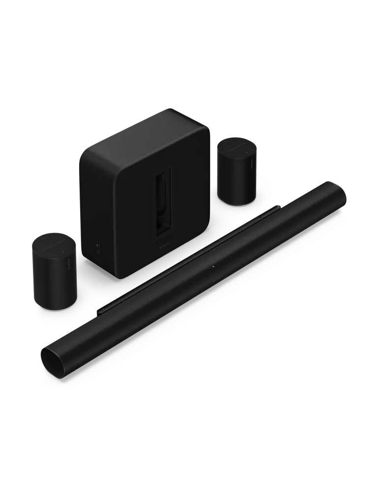 Zestaw Sonos Arc Ultra — Kino domowe z Sub 4 i 2 Era 100, Dolby Atmos, Kolor: Biały