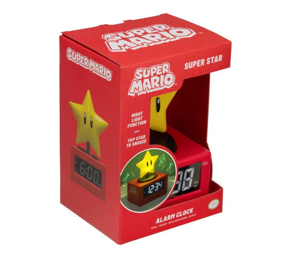 Paladone ICON Alarm Clock Super Mario Super Star PP13708NN