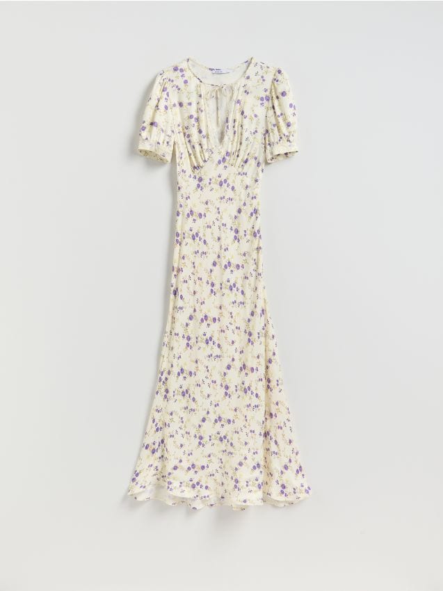 Reserved - Wzorzysta sukienka maxi - wielobarwny