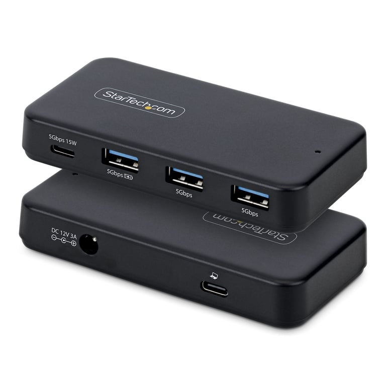 StarTech 311UE-USB-HUB huby i koncentratory USB 3.2 Gen 1 (3.1 Gen 1) Type-C 5000 Mbit/s Czarny