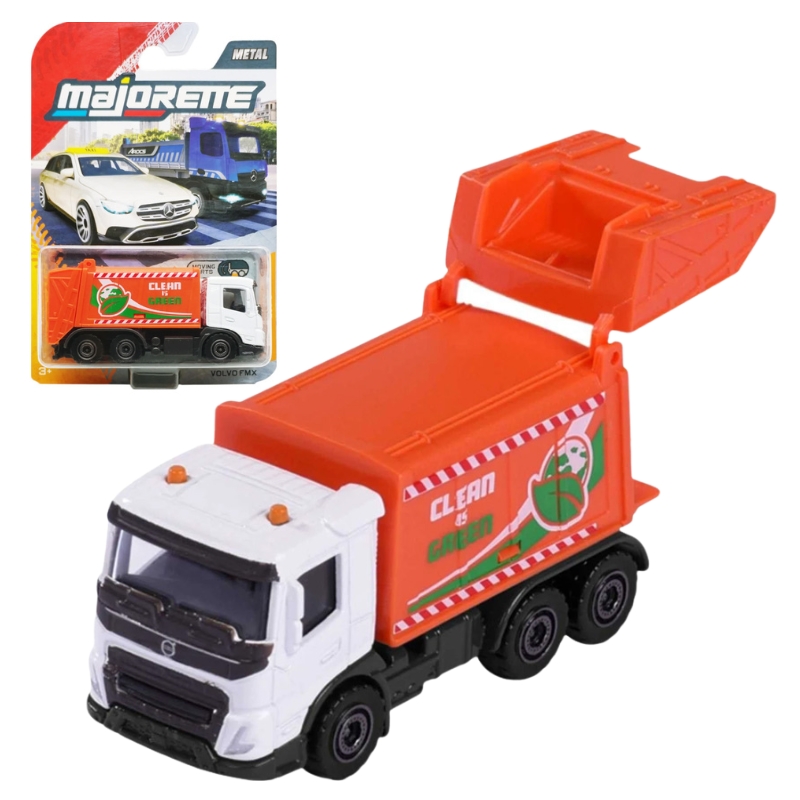 Majorette Pojazdy Miejskie Premium Autko Pojazd Śmieciarka Volvo FMX
