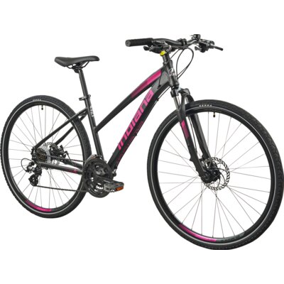 Rower crossowy INDIANA X-Cross 2.0 D19 damski Czarno-różowy