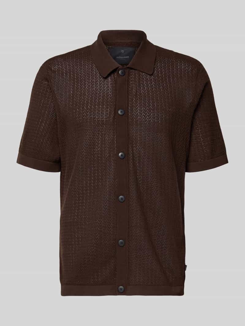 koszula casualowa o kroju regular fit w imitacji dzianiny model 'Owen'