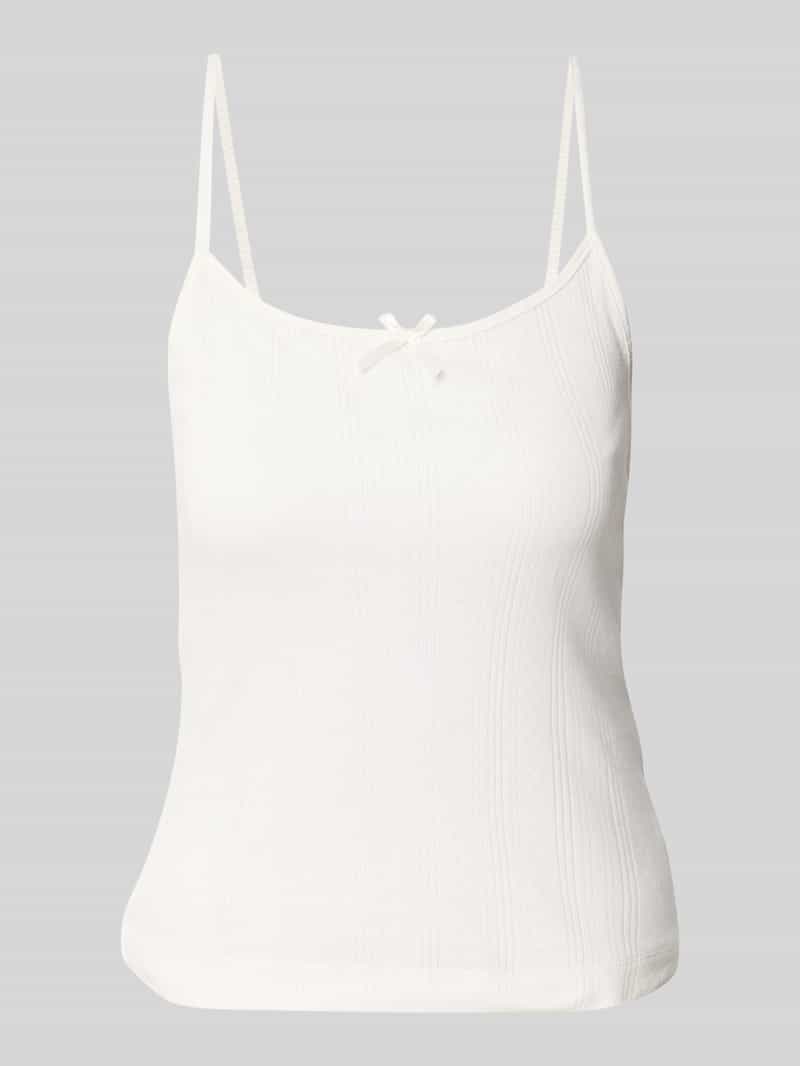 Top o kroju regular fit z czystej bawełny model 'MARIE'