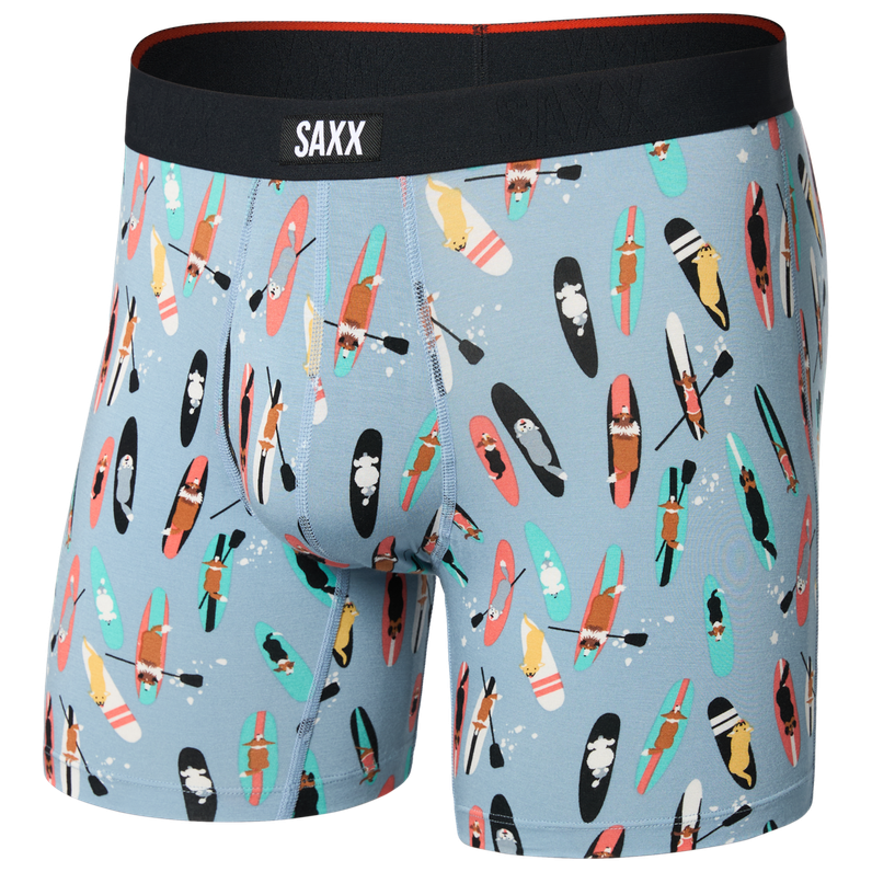Bokserki Saxx Vibe Xtra Soft Comfort Boxer Brief Fly Rozmiar: L / Kolor: niebieski/jasnoniebieski