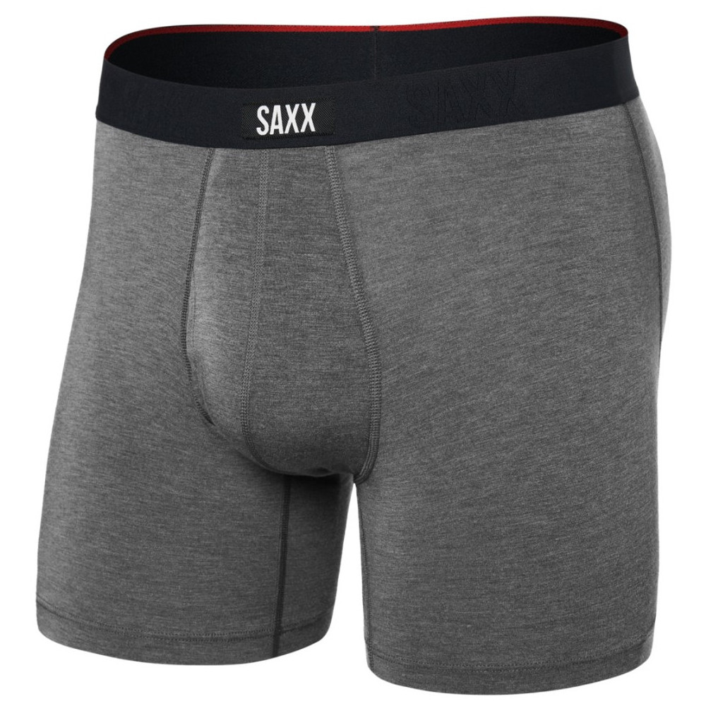 Bokserki Saxx Vibe Xtra Soft Comfort Boxer Brief Fly Rozmiar: L / Kolor: szary