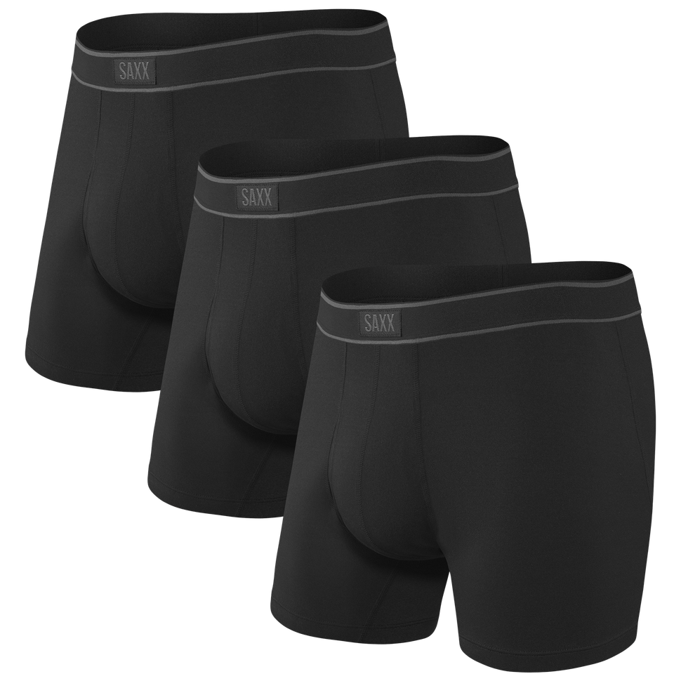 Bokserki Saxx Daytripper Boxer Brief Fly 3Pk Rozmiar: M / Kolor: czarny