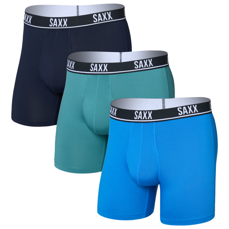 Bokserki Saxx Essential Perform Mesh Boxer Brf Fly 3Pk Rozmiar: XL / Kolor: niebieski