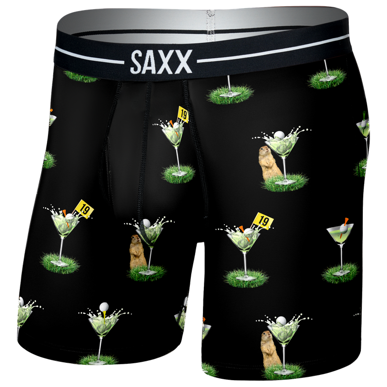 Bokserki Saxx Volt Breathable Mesh Boxer Brief Rozmiar: M / Kolor: czarny