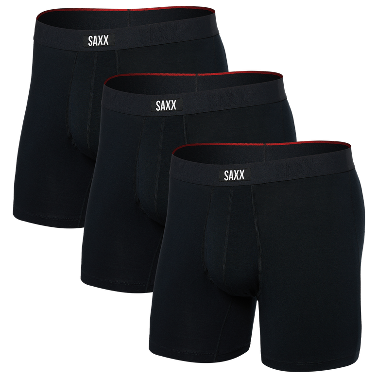 Bokserki Saxx Vibe Xtra Soft Comfort Boxer Brf Fly 3Pk Rozmiar: L / Kolor: czarny