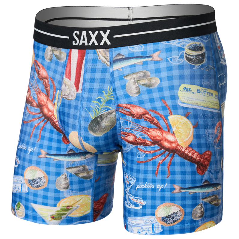 Bokserki Saxx Volt Breathable Mesh Boxer Brief Rozmiar: L / Kolor: niebieski