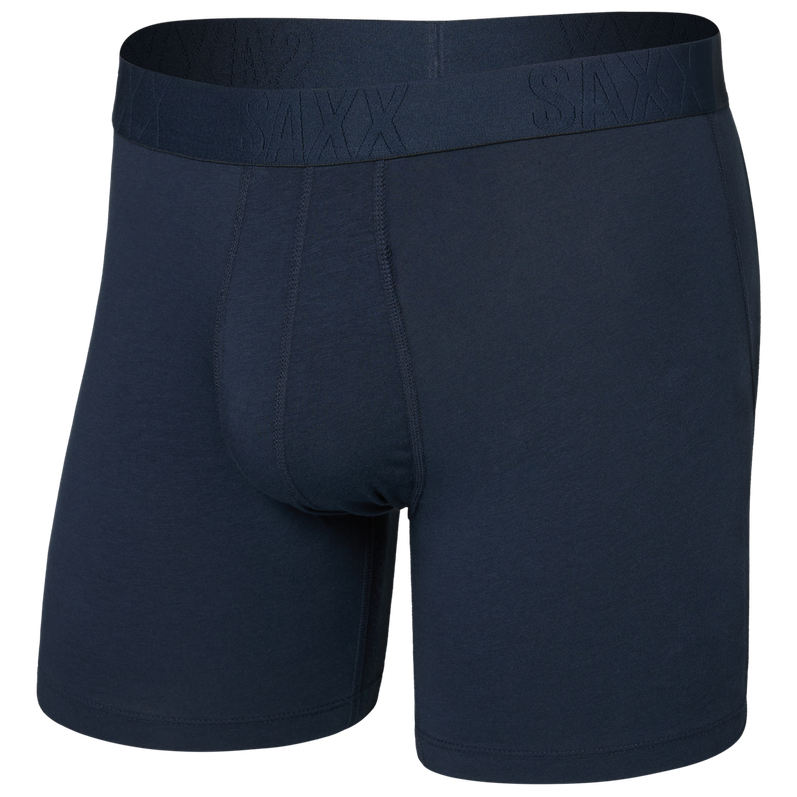 Bokserki Saxx Droptemp Cooling Cotton Boxer Brief Fly Rozmiar: XL / Kolor: czarny/niebieski