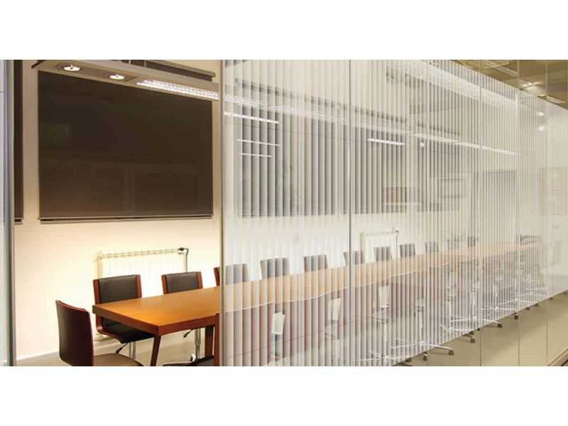 Ikonos Folia Dekoracyjna Do Szkła Pet Decorative Frosted Mrożone Szronione Paski Poziome/Pionowe Ppt Ls38+ No.1 1,51x30