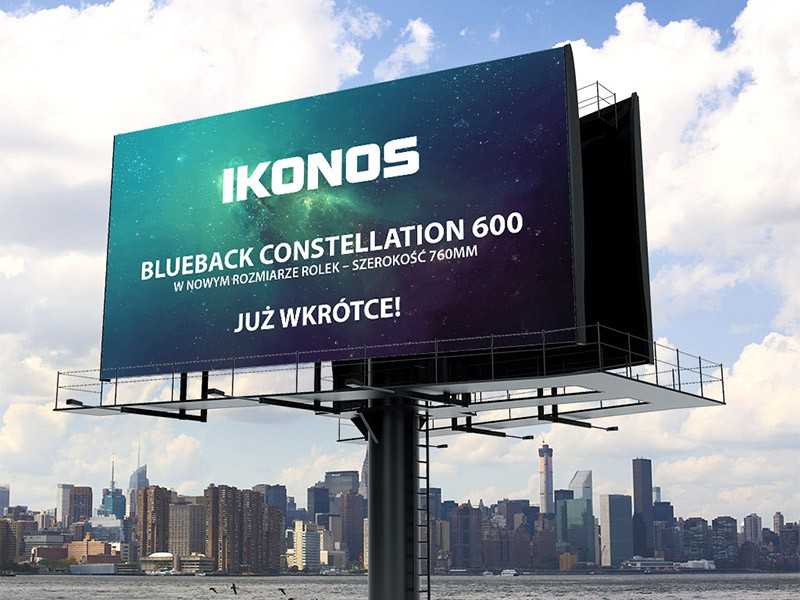 Papier Billbordowy Ikonos Bb Constellation 600 Hard Solwent/Offset 0,76x300m 120g Blueback