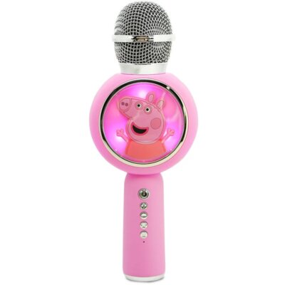 OTL PP1208 Świnka Peppa z mikrofonem Różowo-srebrny