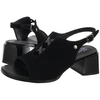 Sandały Czarne K7521-01/00-1 (MA1517-a) Maciejka