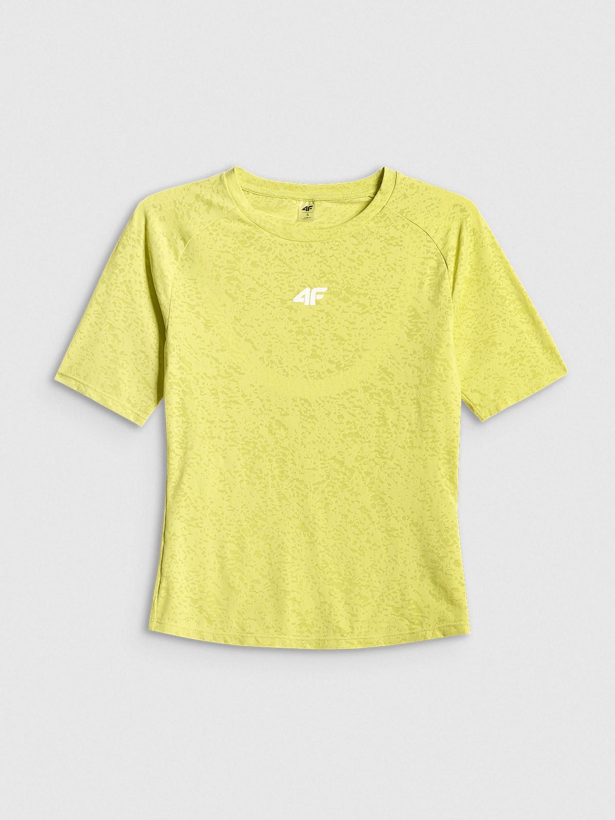 4F Koszulka treningowa slim szybkoschnąca damska - zielona XS