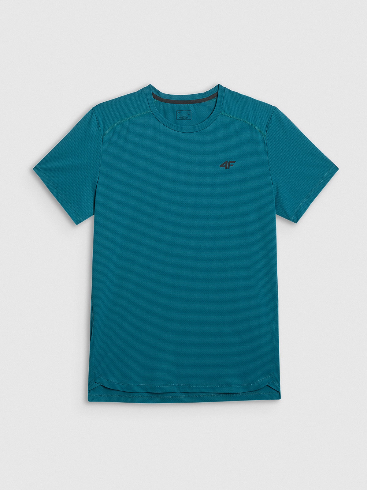 4F Koszulka treningowa regular szybkoschnąca męska - zielona XXL