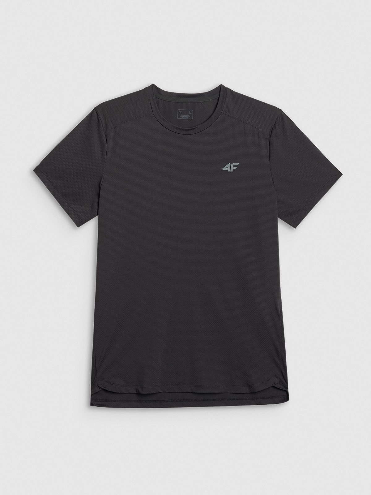 4F Koszulka treningowa regular szybkoschnąca męska - czarna M