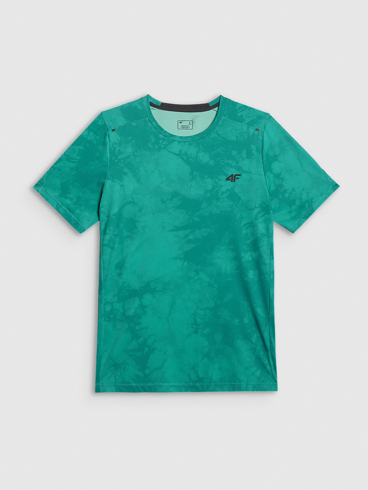 4F Koszulka treningowa regular szybkoschnąca męska - zielona XL