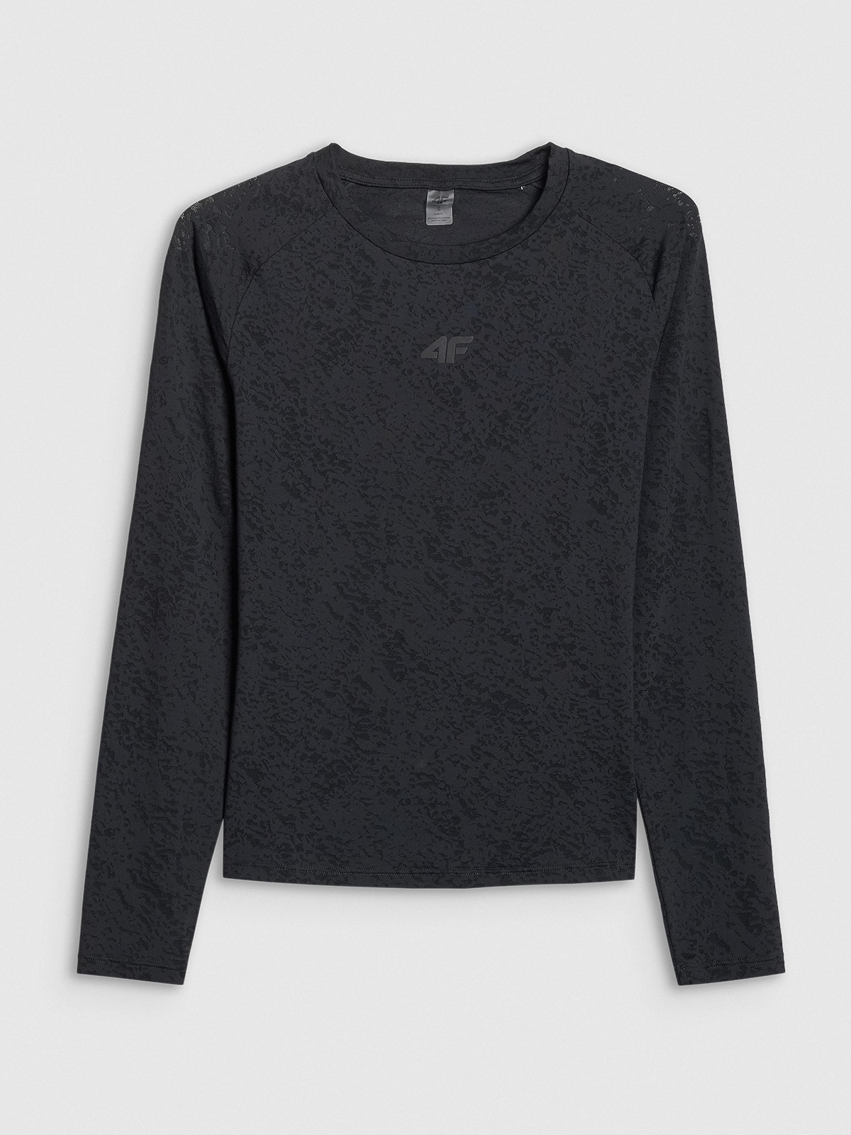 4F Longsleeve treningowy slim szybkoschnący damski - czarny XS