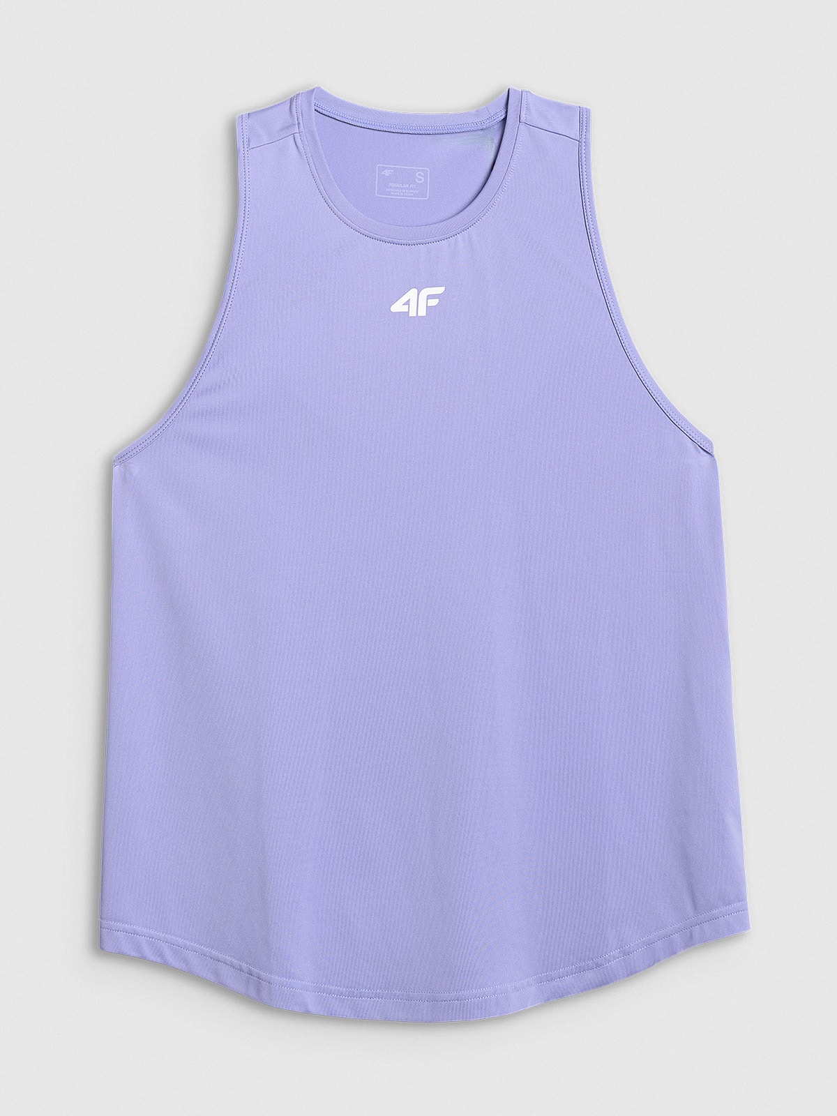 4F Top treningowy regular szybkoschnący damski - fioletowy XS