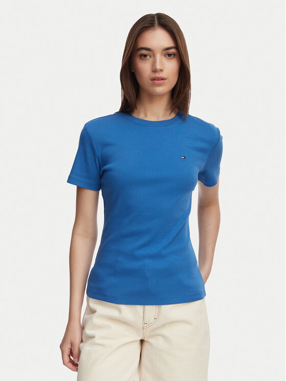 Tommy Hilfiger T-Shirt New Cody WW0WW40587 Niebieski Slim Fit