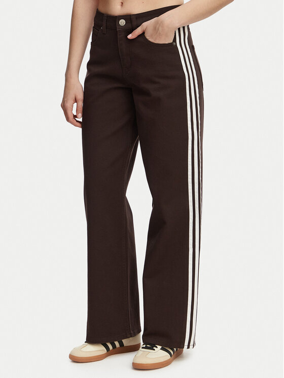 adidas Jeansy Firebird KD2934 Brązowy Loose Fit