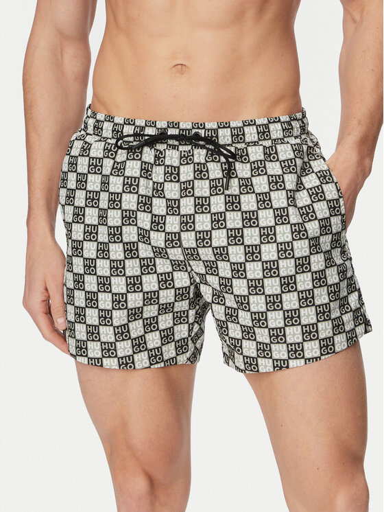 HUGO Szorty kąpielowe Aaron 50556792 Zielony ciemny Regular Fit