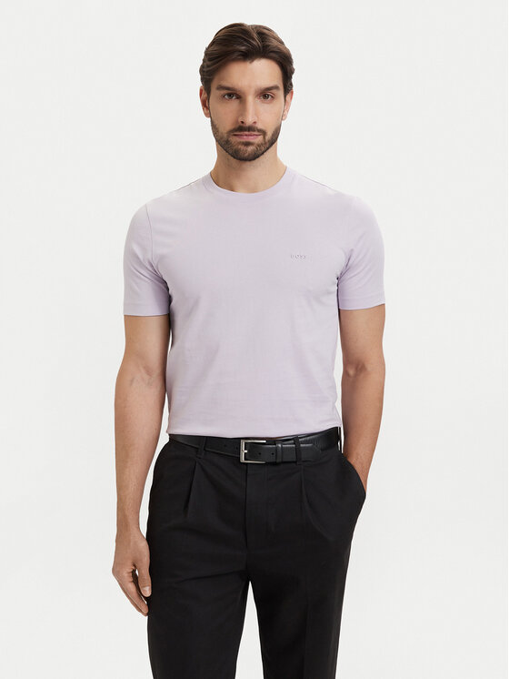 BOSS T-Shirt Thompson 01 50468347 Fioletowy jasny Regular Fit