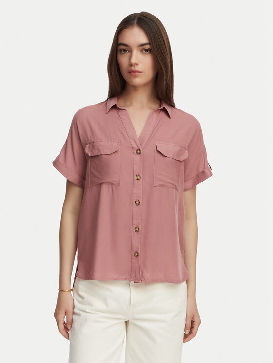 Vero Moda Koszula Bumpy 10310139 Różowy Regular Fit