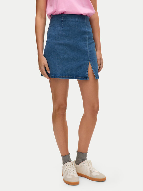 Vero Moda Spódnica jeansowa Nelly 10311322 Niebieski Regular Fit