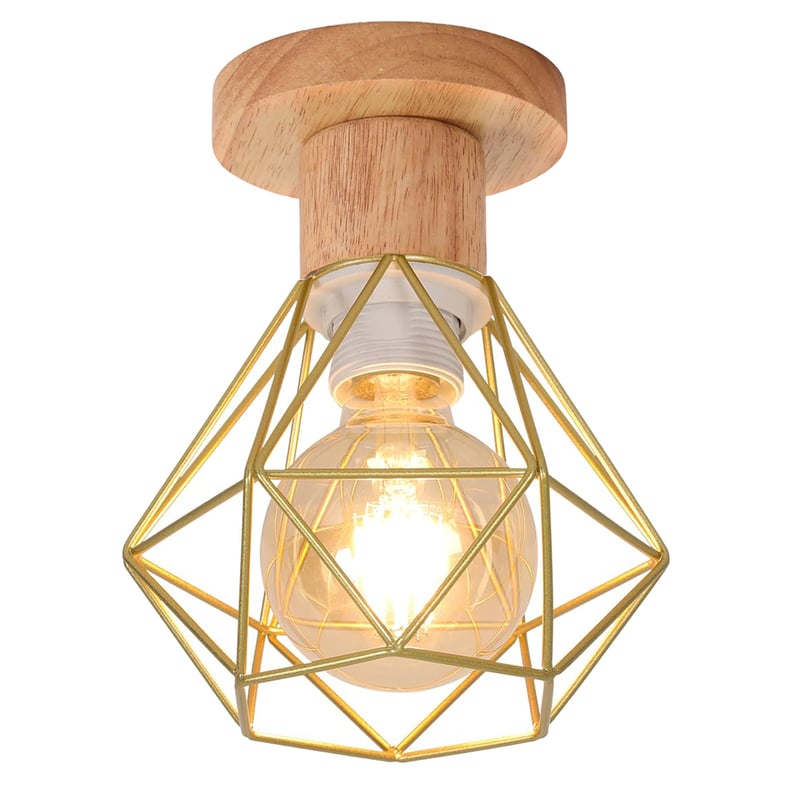 Przemysłowa lampa sufitowa E27, wisiorek w stylu vintage, retro metalowa klatka lampa sufitowa, oświetlenie sufitowe do salonu, kuchni, sypialni