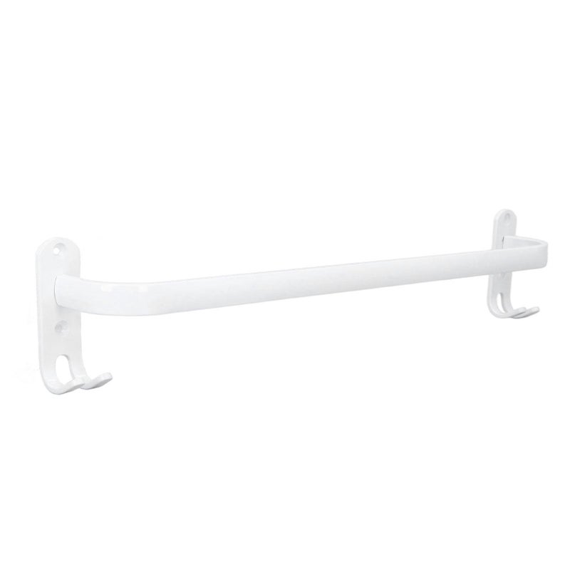 Aluminiowy, gruby, ścienny uchwyt na ręczniki łazienkowe, antykorozyjny, z haczykami, do szafki łazienkowej