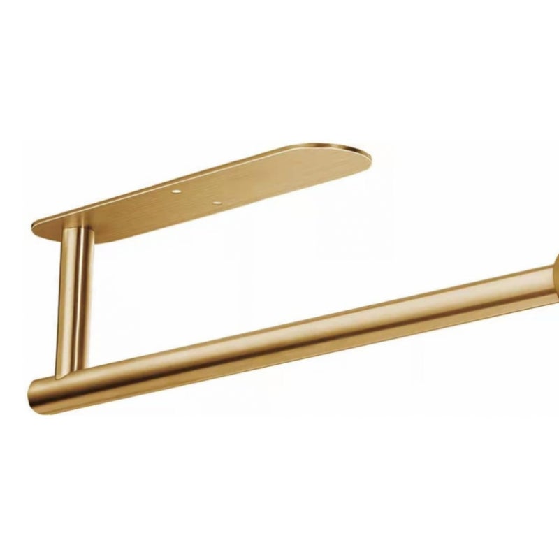 Lub, 33,5 cm, Uchwyt na ręczniki papierowe - ścienny uchwyt do kuchni - samoprzylepny lub na śruby - ze stali nierdzewnej