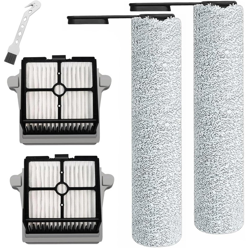 Akc. Tineco Floor One S7/S7 Pro/S6 2x2 szt. Szczotka + Filtr Zamienny do Odkurzacza do Pracy na Sucho/Mokro