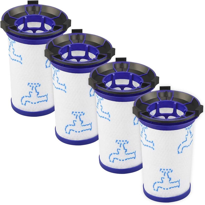 Zestaw 4 filtrów zamiennych do odkurzacza Rowenta Air Force 360 RH9037 RH9038 RH9039 RH9051WO RH9057WO RH9086WO, zamiennik ZR009001