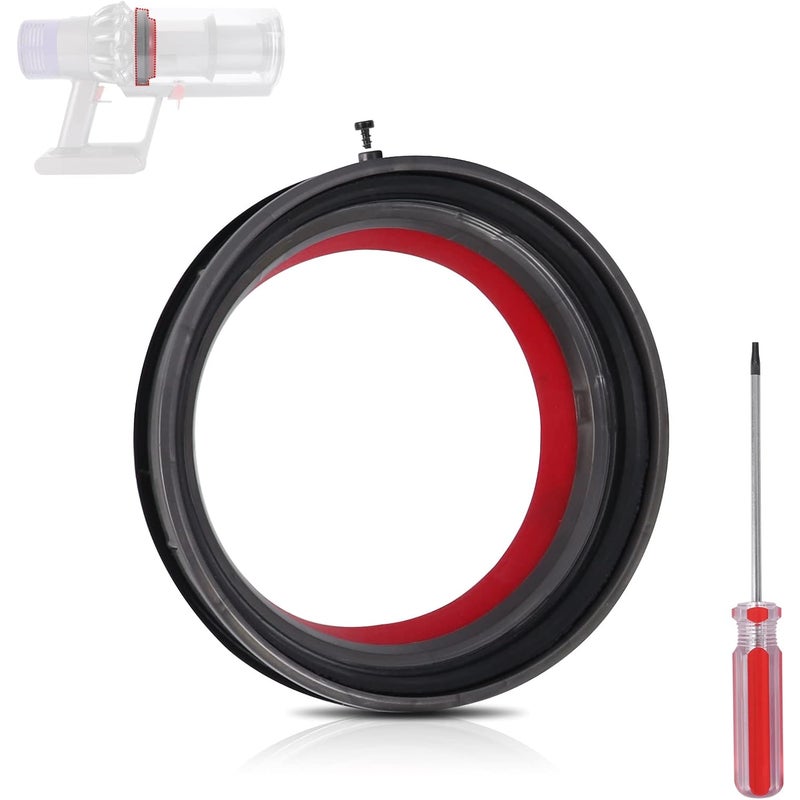 Uszczelka stała do pojemnika na kurz Dyson V10/SV12 - Część zamienna + Śrubokręt w zestawie